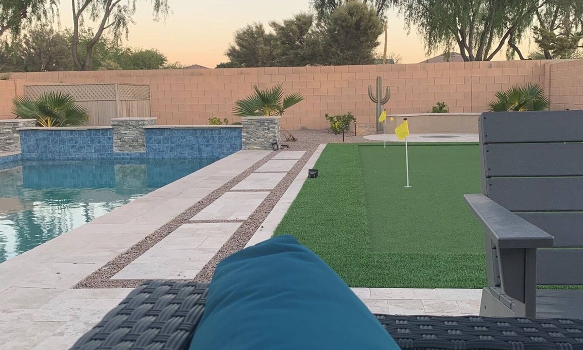 Maricopa House | Charming 3BR/2BA Retreat with Private Heated Pool & Putting Green