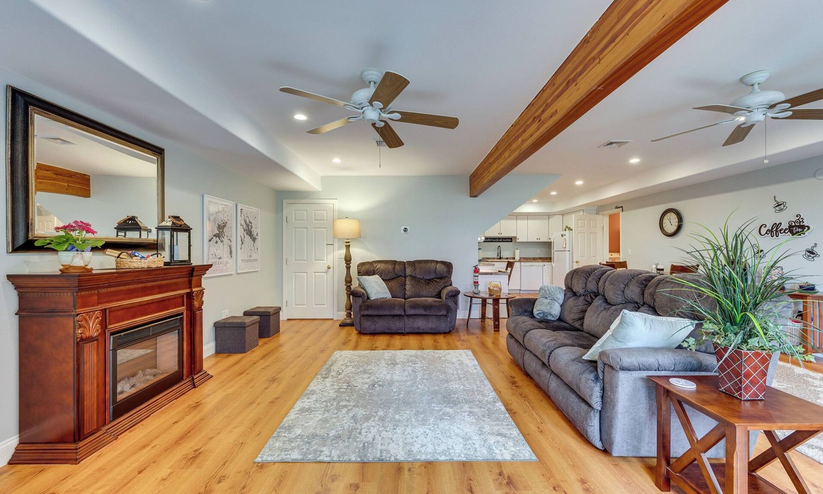 Holderness House | Fire Pit & Forest Views: Lakes Region Retreat