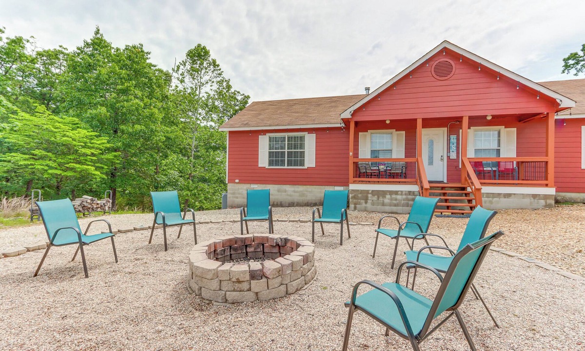Sylvan Shores House | Fire Pit w/Great View! Beaver Lake Home by Marina