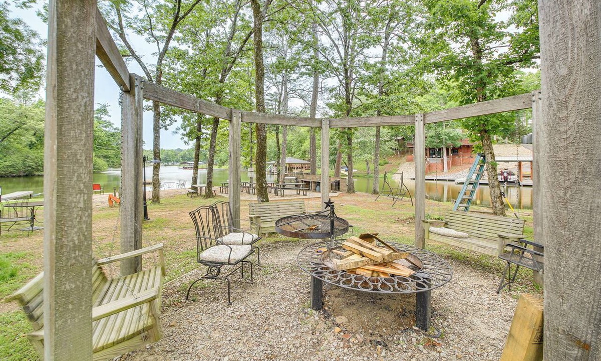 Mid America Cottage | Lake & Dock Access! Waterfront Hot Springs Haven