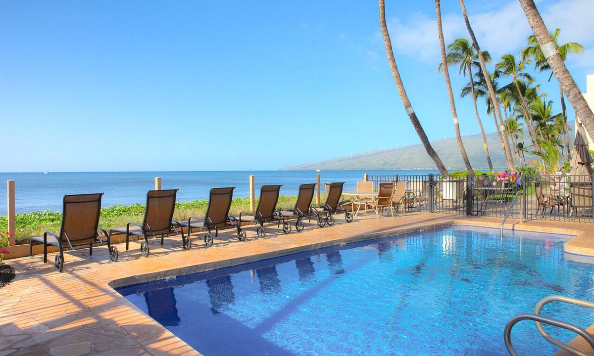 Kihei Condo | OCEANFRONT PROPERTY- Whale season IS HERE! Kihei Sands Beachfront Condo-A4