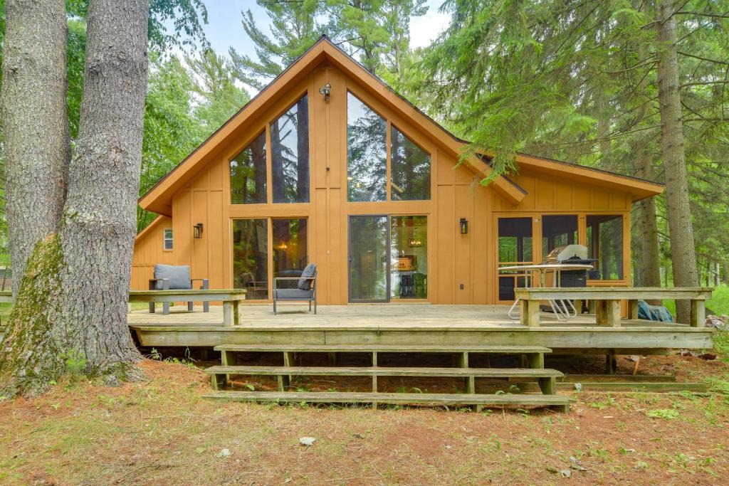 Shell Lake House | Private Beach on Shell Lake! Luxe Cabin Retreat