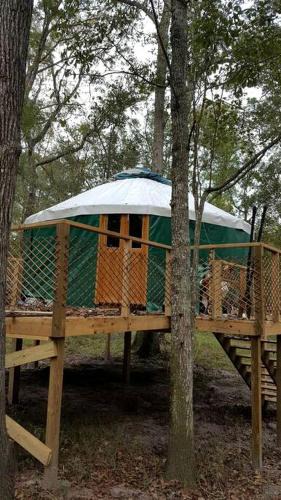 Claxton Other | Rustic Luxury: Riverfront Yurt Glamping in Claxton, Georgia