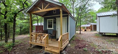 Board Camp House | Rustic Nature Cabin with Relaxing Accessible Stay in Mena, Arkansas