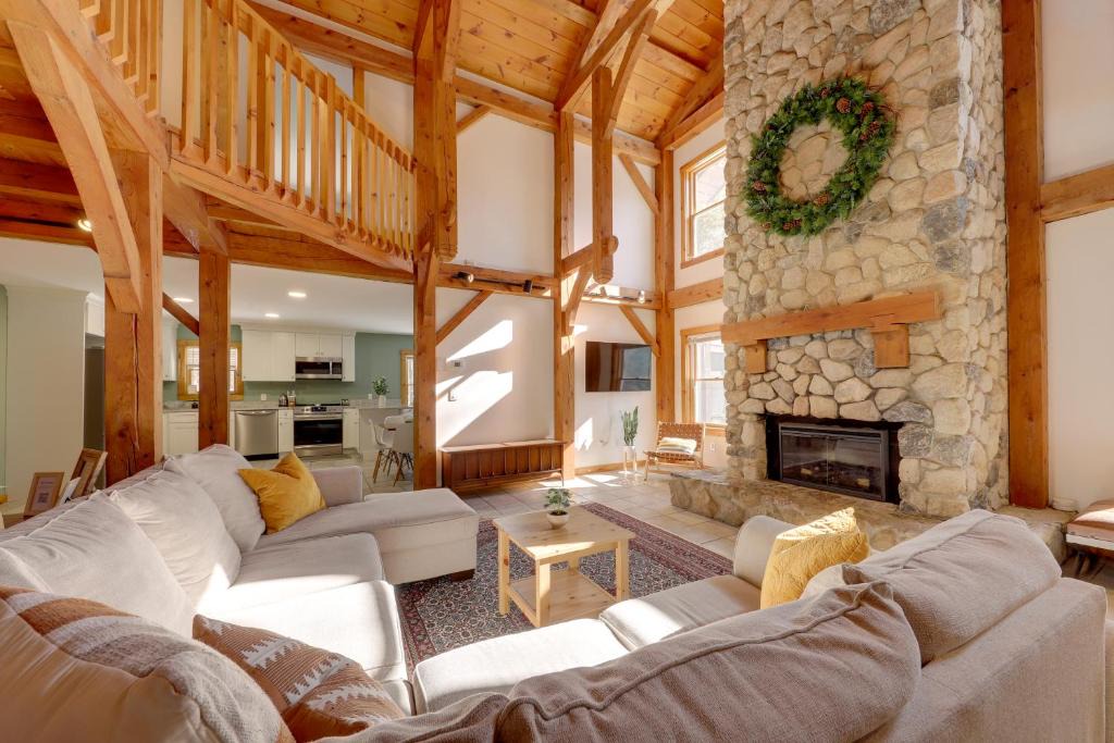 New Durham House | Waterfront Lakes Region Home on Private Cove!