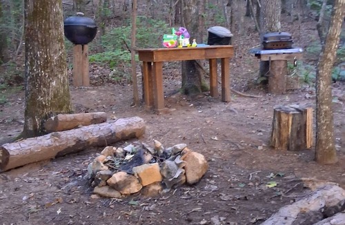 Lancaster RV Rental | A crackling campfire, a creek & deer outside your tent & we have a nature trail!