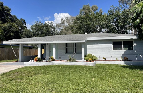 Sarasota Springs House | A few miles to Siesta Key Bridge - Private Hot Tub - Fenced Backyard