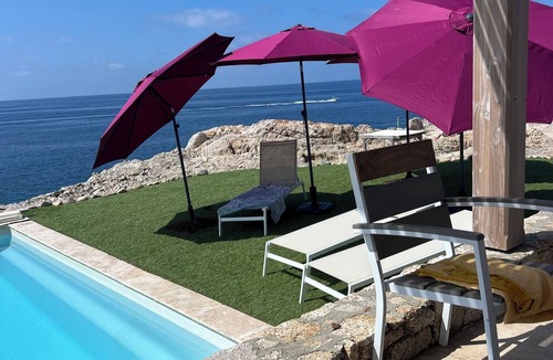 Algajola Villa | Beachfront villa with a sunset view