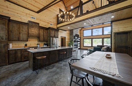 Pickens Cabin | Brand New & Spacious! Hot Tub, Fire Pit, Wifi!