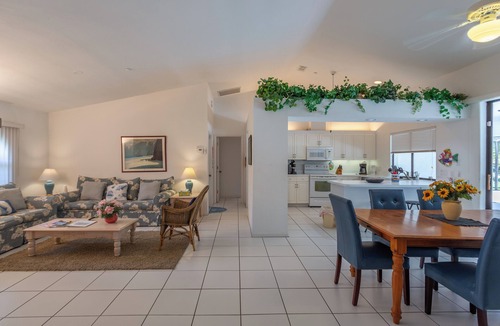 Lehigh Acres Villa | Cozy 2-Suite heated Pool Home with Spacious Lanai and Private Backyard.