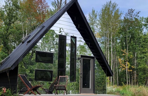 Brook Park House | Cozy+Romantic modern A-Frame-4 acres w/fireplace