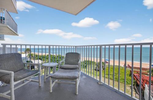 Seawinds Condo Apartment | Direct oceanfront 2/2 condo with a private balcony, heated beachfront pool, and garage