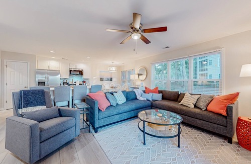 Sea Trail Condo | Ev's Escape: Sunroom, dog-friendly