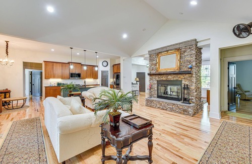 Southern Pines House | Fire Pit + Patio: Spacious Southern Pines Retreat
