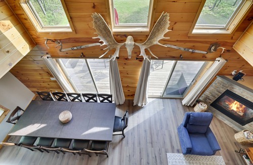 Briar Crest Woods House | Forest Pine Chalet | Hot Tub, Game Room, Sleeps 16