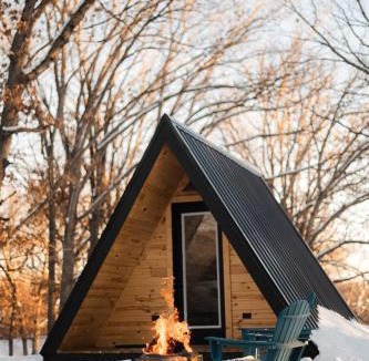 St Croix Falls Ski Chalet | Gorgeous A-Frame with Panoramic Views, Nestled Atop White Oak Ridge, Wisconsin