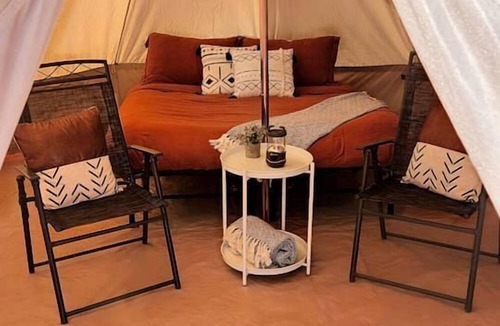 Moab RV Rental | Gorgeous Off-Grid Glamping Tent for an Unforgettable Vacation by the Colorado River in Moab, Utah
