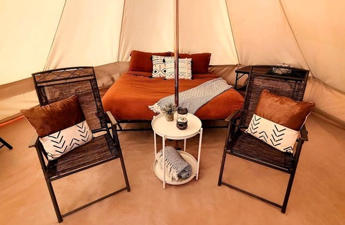 Moab RV Rental | Gorgeous Off-Grid Glamping Tent for an Unforgettable Vacation by the Colorado River in Moab, Utah