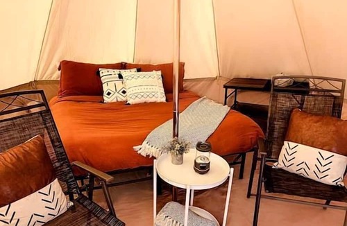 Moab RV Rental | Gorgeous Off-Grid Glamping Tent for an Unforgettable Vacation by the Colorado River in Moab, Utah