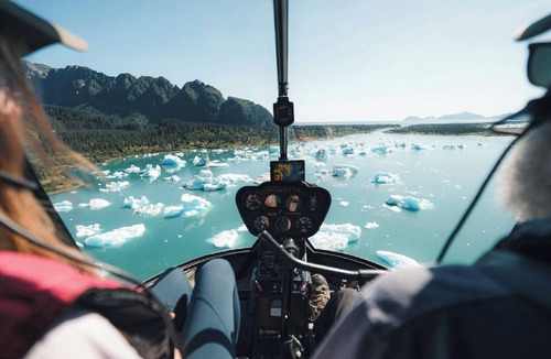 Seward Apartment | Helicopter Accessible Yurt on Iceberg Filled Lagoon relaxing getaway for couples