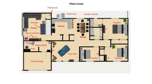 Page House | Hot Tub, Pool Table, Swing Sets, Theater, Kayaks