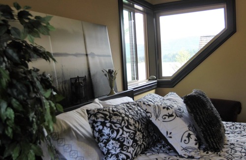 McKenna Bed & Breakfast | Lake Front Castle Style Custom Home Partial Lake View Balcony Suite