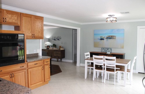 Grove House | Lakefront WITH private dock + saltwater POOL! Near Wolf Creek Boat Launch