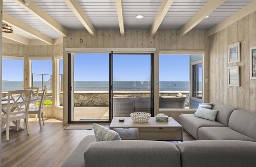 Faria Beach House | New Listing! Beachfront - Steps down to the Sand. Surfing, Sealife, Sunsets!