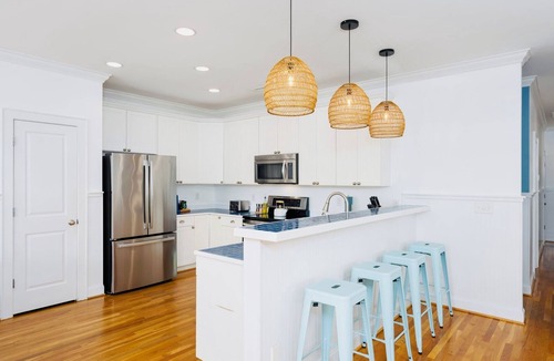 North Carolina Coast Cottage | New! Paradise Cove Steps to Beach, Luxe, 3 Kings, Theater, Game Room, Wave Room!