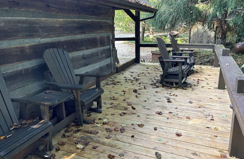 Leopold Cabin | Original 1850's log cabin butted up to the Hoosier National Forest.