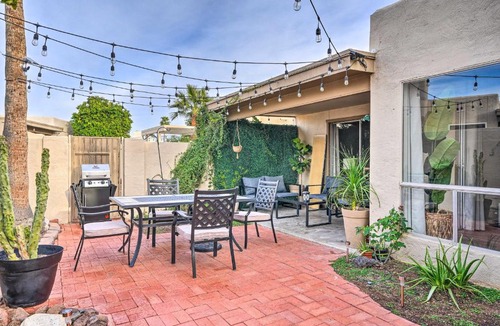 Litchfield Park House | Patio & Workspace: Litchfield Park Vacation Rental