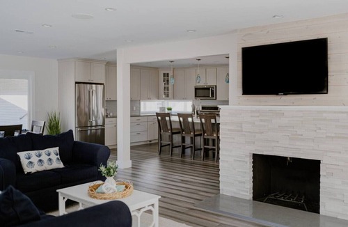 Grand Beach House | Pool + Fire Pit | Steps to Beach