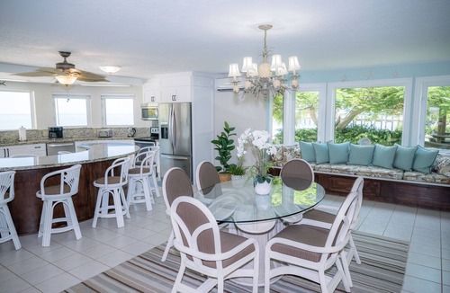 Layton House | Private Waterfront Home, Heated Pool, Beach, Tiki w/Grill, Dock, Kayaks, Sunset