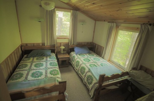 Finlayson Cabin | Rustic Two Level Tree Lodge Surrounded By The Forest With Fireplace And Fire Pit