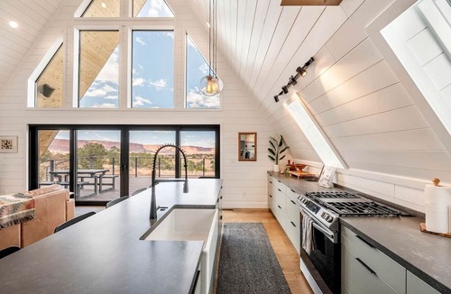 Torrey Cabin | Secluded A-frame with Stunning Desert Views in Torrey, Utah