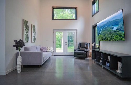 Meadows Of Dan House | Secluded, Unique, Modern, Mountain Home Near River!