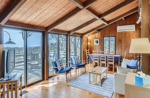 Chilmark House | Spectacular Chilmark Sunset Water Views, Walk to Private Beach, Trails, Tennis!