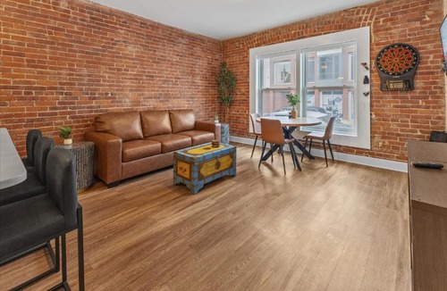 Lockerbie Square Apartment | Steps away from Mass Ave Restaurants and Big Patio