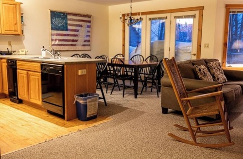 North Troy House | Sunny Jay Peak ski-in/ski-out condo w/fireplace!