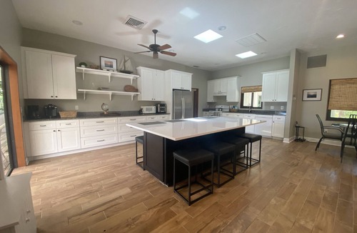 Nokomis House | Tropical Oasis Estate on Casey Key - Large Pool, Private Dock, Steps to Beach