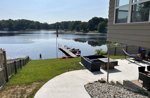 Twin Lake House | Updated Modern Lake House - Swim and fish from the dock