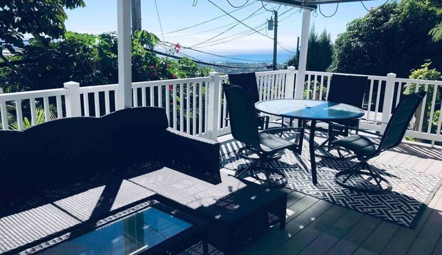 1bdrm Ocean View Huge Private Patio, Kaimuki Hill