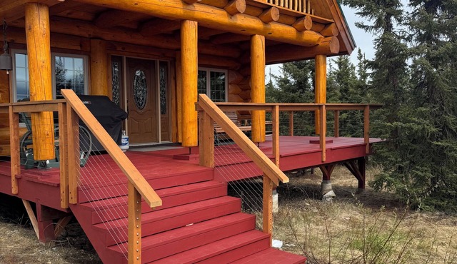 Denali only 17 miles away! Grill, washer & dryer, jacuzzi bathtub with a view