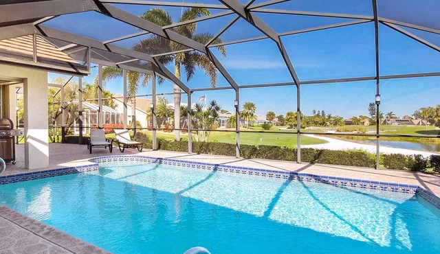 Dog-friendly golf-front home w/ private screened pool & community amenities!