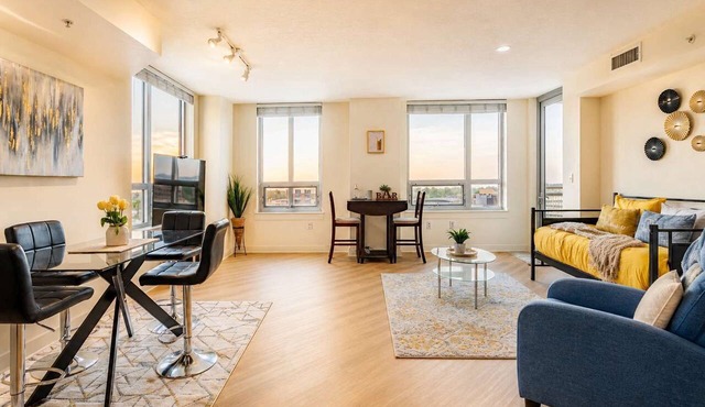 Downtown Silver Spring Walkable Metro Skyline Balcony Corner Suite | Luxe Pad