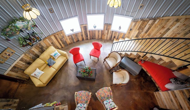 Hermann Grain Bins BNB and Retreat Center Foghorn Leghorn GUEST grain bin