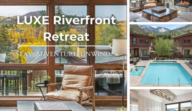 LUXE Riverfront Mountain Retreat Walk to Gondola
