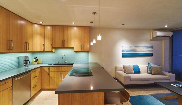 Maui Modern North Shore Beach Condo - Walk to Mamas Fish House! AC, Fast WiFi