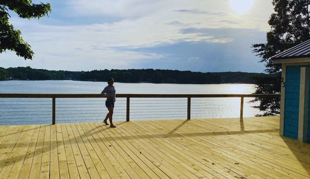 New Waterfront Cabin on the Large Sundeck #21