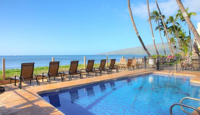 OCEANFRONT PROPERTY- Whale season IS HERE! Kihei Sands Beachfront Condo-A4